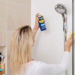 how to get hard water stains off glass shower doors