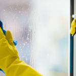 how to clean water spots off shower glass