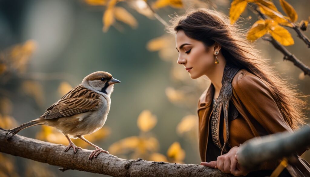 what does it mean when a sparrow visits you